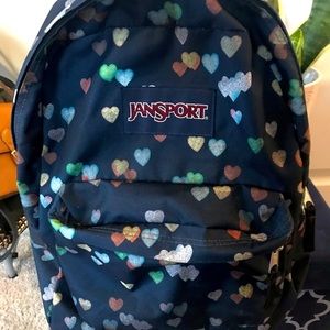 JanSport backpack hearts